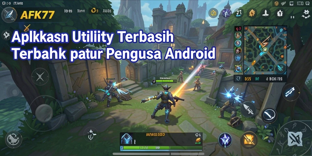 Screenshot utama AFK77 menampilkan antarmuka aplikasi Utility yang mudah digunakan.