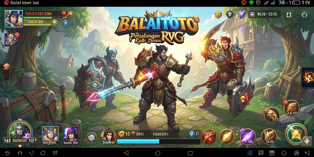 Tampilan gameplay RPG yang menarik dalam BALAITOTO.