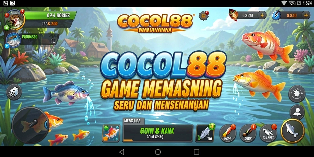 Tampilan menarik saat memancing di COCOL88.