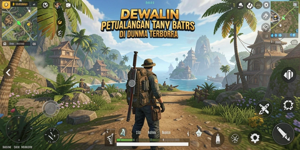 Screenshot DEWALIN menampilkan petualangan seru di dunia terbuka.