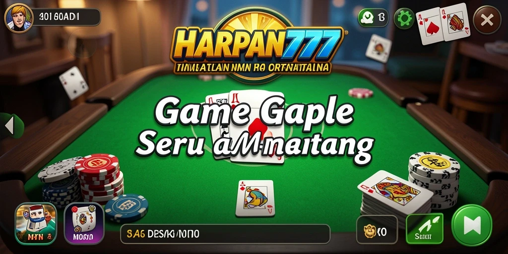Tampilan gameplay Gaple yang seru dan interaktif.