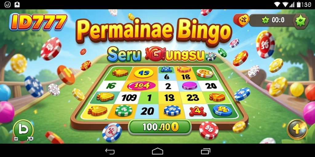 Tampilan menarik dari gameplay Bingo di ID777.