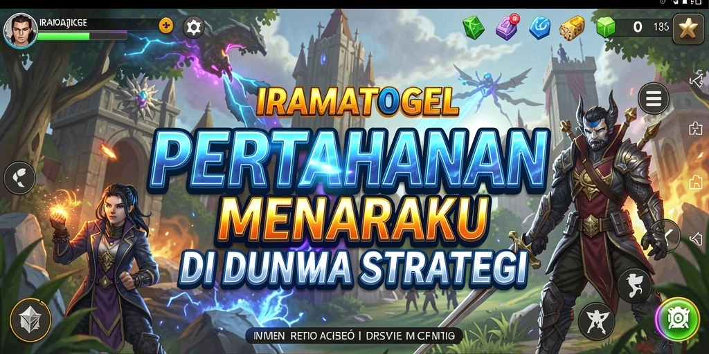 Screenshot gameplay IRAMATOGEL menampilkan aksi menara pertahanan yang mendebarkan.