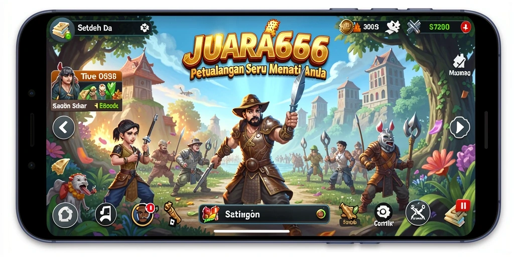 Tampilan gameplay JUARA666 yang mendebarkan dan penuh tantangan.