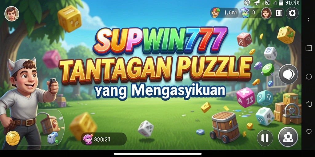 Screenshot utama SUPWIN777 menampilkan gameplay Puzzle yang menarik.