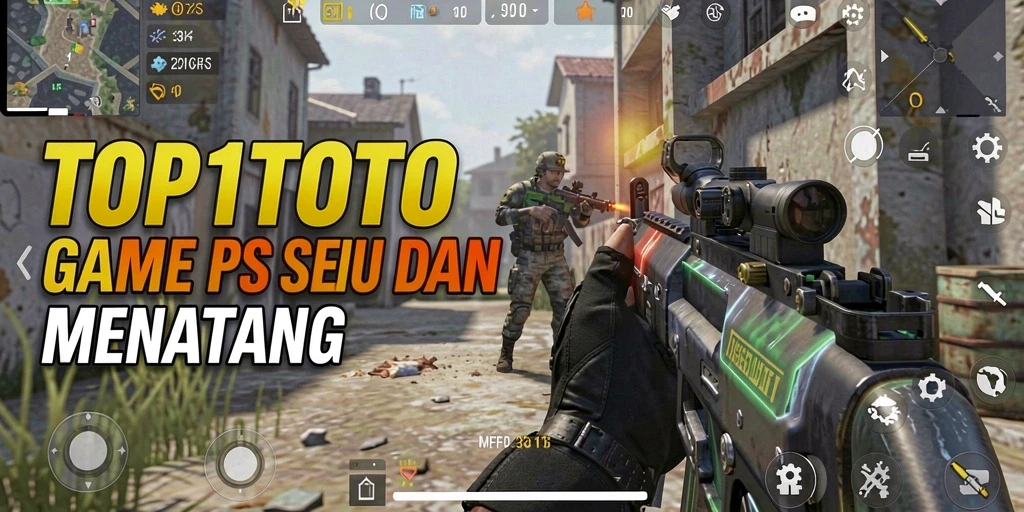 Screenshot gameplay TOP1TOTO menampilkan aksi tembak-menembak yang intens.