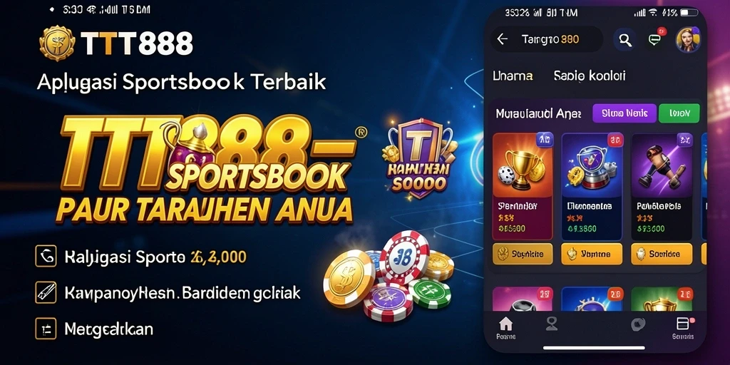 Screenshot utama TTT888 menampilkan antarmuka taruhan olahraga yang menarik.